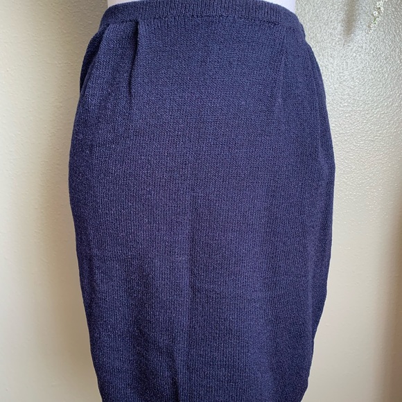 Don Sayres For Wellmore Navy Blue Skirt size 4 - Picture 15 of 16